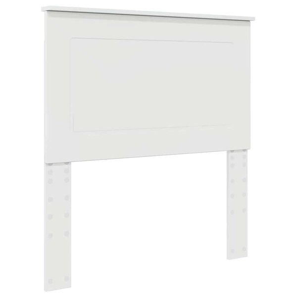 vidaXL Tête de lit Blanc brillant 80 cm Bois d'ingénierie