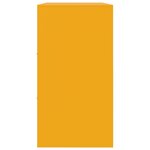 vidaXL Buffet jaune moutarde 99x39x73 cm acier