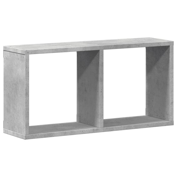 vidaXL Armoire murale 60x16x30 cm gris béton bois d'ingénierie