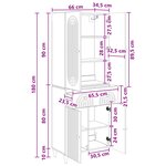 vidaXL Ensemble de Meubles 2 Pièces 66 x 34 5 x 90 cm Bois d'ingénierie