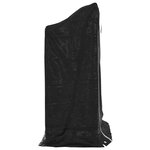 vidaXL Portant de bois de chauffage et housse de pluie acier galvanisé