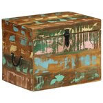 vidaXL Boîtes de rangement Bois massif de récupération