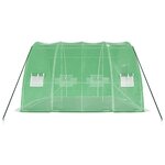 vidaXL Serre avec cadre en acier vert 24 m² 6x4x2 85 m
