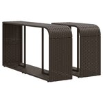 vidaXL Salon de jardin et coussins 11 Pièces marron résine tressée