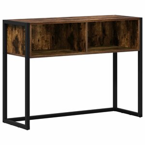 vidaXL Table d'appoint Chêne Fumé 100 x 36 x 75 cm Bois d'ingénierie
