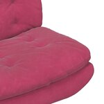vidaXL Fauteuil relaxant pivotant Bordeaux 63 x 75 x 76 cm Velours