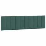 vidaXL Cadre de lit avec lumières LED vert foncé 180x200 cm velours