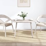 vidaXL Dessus de table blanc 100x50x2 5 cm bois de pin massif ovale