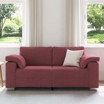 vidaXL Canapé Bordeaux 180 x 77 x 82 cm tissu