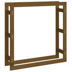 vidaXL Support de bois de chauffage Marron miel 100x25x100 cm Bois pin