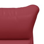 Chaise Relaxante vidaXL Rouge Vin Similicuir