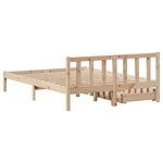 vidaXL Cadre de lit sans matelas 140x190 cm bois de pin massif