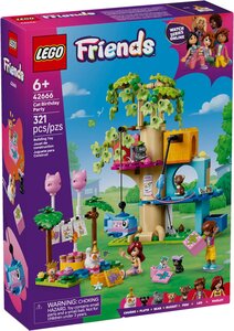 LEGO Friends - Fête d'anniversaire et arbre à chats - 42666 : Un univers félin à construire