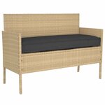 vidaXL Set de coussins de palette 2 Pièces Noir 120 x 40 x 8 cm