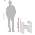vidaXL Ensemble à manger de jardin 9 Pièces coussins gris résine tressée