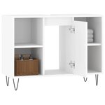 vidaXL Armoire de salle de bain blanc 80x33x60 cm bois d'ingénierie