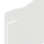 vidaXL Tête de lit avec tête de lit Blanc 90 cm Bois d'ingénierie