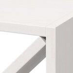 vidaXL Étagère à vin 2 Pièces Blanc 62 x 25 x 62 cm Pin massif