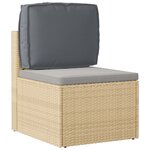 vidaXL Coussin pour dossier de palette Anthracite 50 x 40 x 12 cm