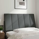 vidaXL Coussin de tête de lit gris foncé 100 cm tissu