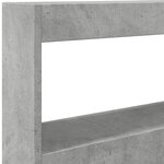 vidaXL Armoire tête de lit avec LED gris béton 100x17x102 cm