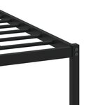 vidaXL Cadre de lit en métal sans matelas chêne fumé 193x203 cm