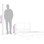 vidaXL Salon de jardin 2 Pièces avec coussins gris foncé Bois d'acacia