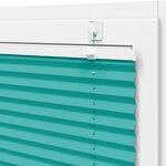 vidaXL Store plissé vert pétrole 55x100 cm largeur du tissu 54 4 cm