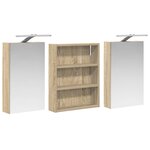 vidaXL Ensemble de Meubles de Salle de Bain 3 Pièces 100 x 10 5 x 50 cm