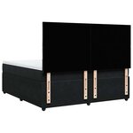 vidaXL Sommier à lattes de lit et matelas Noir 200x200 cm Velours