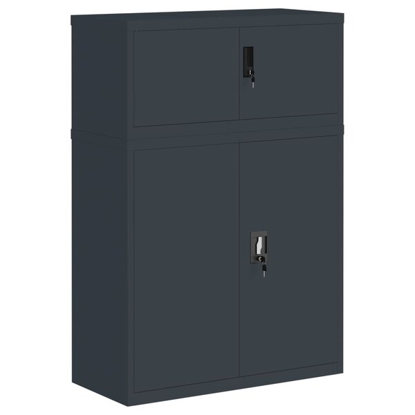 vidaXL Classeur anthracite 90x40x130 cm acier