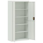 vidaXL Classeur gris clair 90x40x180 cm acier