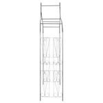 vidaXL Arche de jardin Design de piquet plantes grimpantes Vert foncé