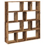 vidaXL Bibliothèque vieux bois 132x29x141 5 cm bois d'ingénierie