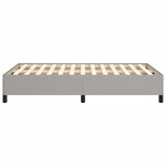 vidaXL Cadre de lit sans matelas gris clair 120x190 cm tissu