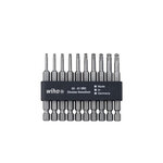 Wiha jeu d'embouts torx 10 pièces 7045be 9570 70 mm