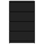 vidaXL Buffet Noir 60x35x98 5 cm Bois d'ingénierie