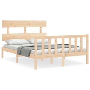 vidaXL Cadre de lit sans matelas 120x200 cm bois de pin massif