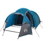 vidaXL Tente de camping tunnel 2 personnes bleu imperméable
