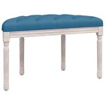 vidaXL Banc Bleu 81 5x41x49 cm Velours