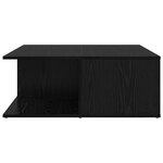 vidaXL Table basse Chêne noir 80 x 80 x 31 cm Bois d'ingénierie