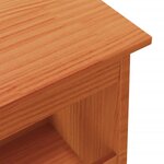 vidaXL Banc d'entrée cire marron 100x28x45 cm bois de pin massif