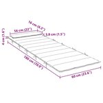 vidaXL Coussin de chaise longue rouge 180x60x4 cm tissu oxford