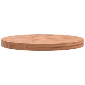 vidaXL Dessus de table Ø50x4 cm rond bois massif de hêtre