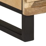 vidaXL Table de chevet 50x34x62 cm bois de manguier massif brut