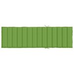 vidaXL Coussin de chaise longue vert mélangé 200x60x4 cm tissu