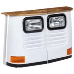 vidaXL Buffet Bois de manguier massif Forme de camion Blanc