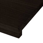 vidaXL Marches d'escalier 2 Pièces marron foncé 70x30x2 cm chêne massif