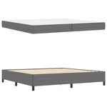 vidaXL Cadre de lit Gris clair 100 x 200 cm Tissu en velours côtelé