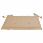 vidaXL Chaises de jardin avec coussins beige lot de 8 Bois teck massif